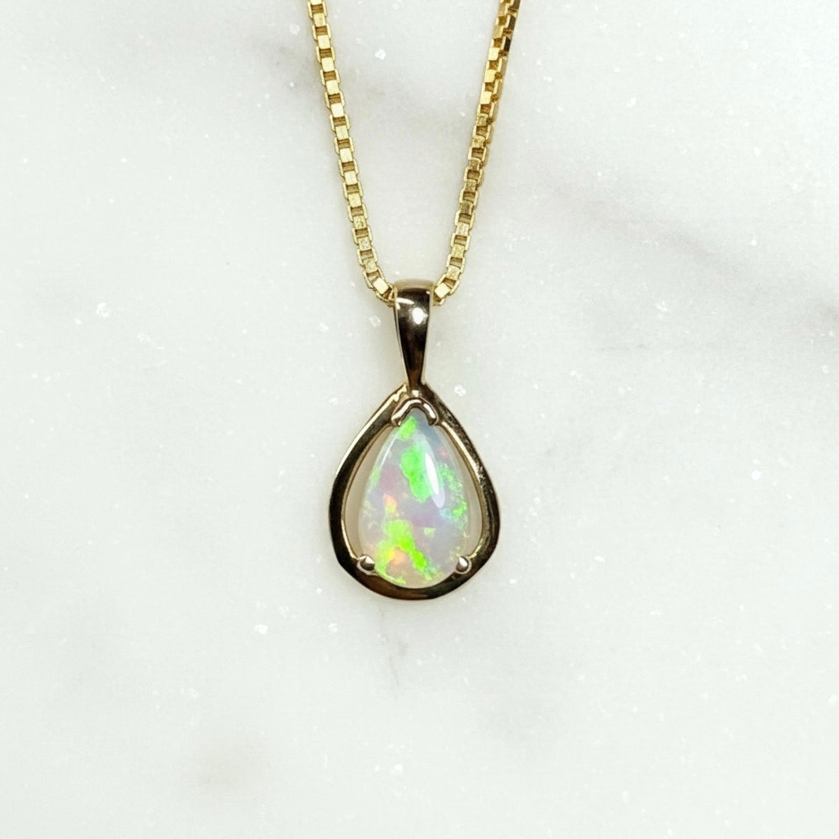 Crystal Opal  Necklace - OP-14K-N-009