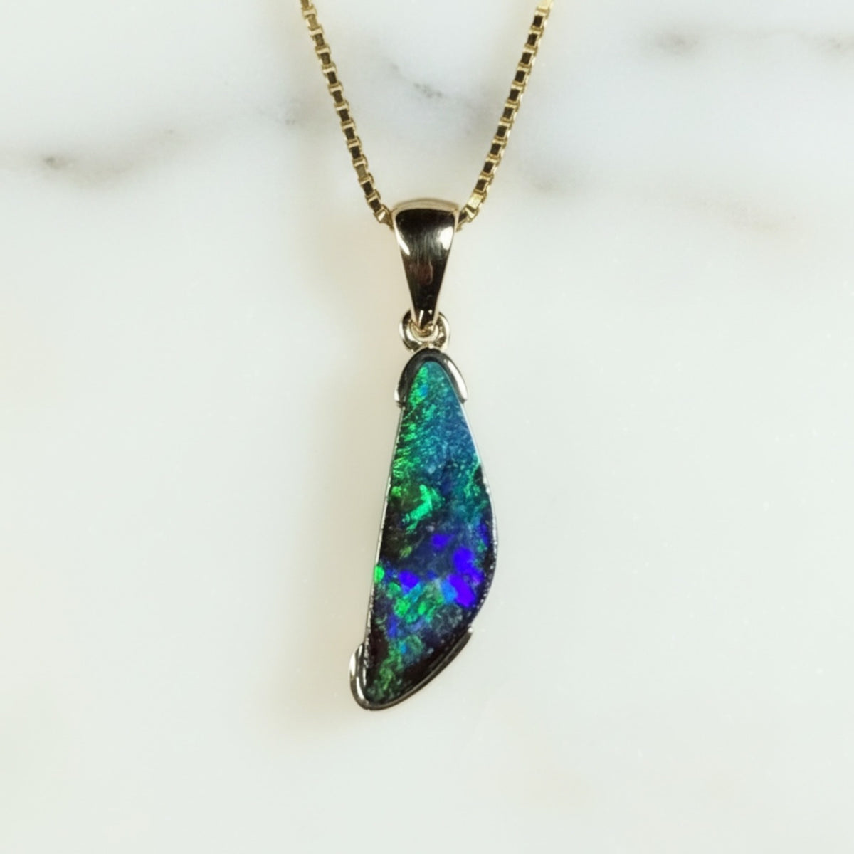 Boulder Opal Necklace - OP-10K-N-007