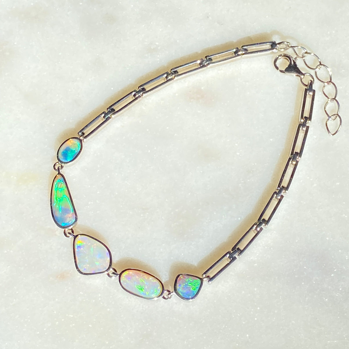 Crystal  Opal Bracelet - OP-SV-B-003