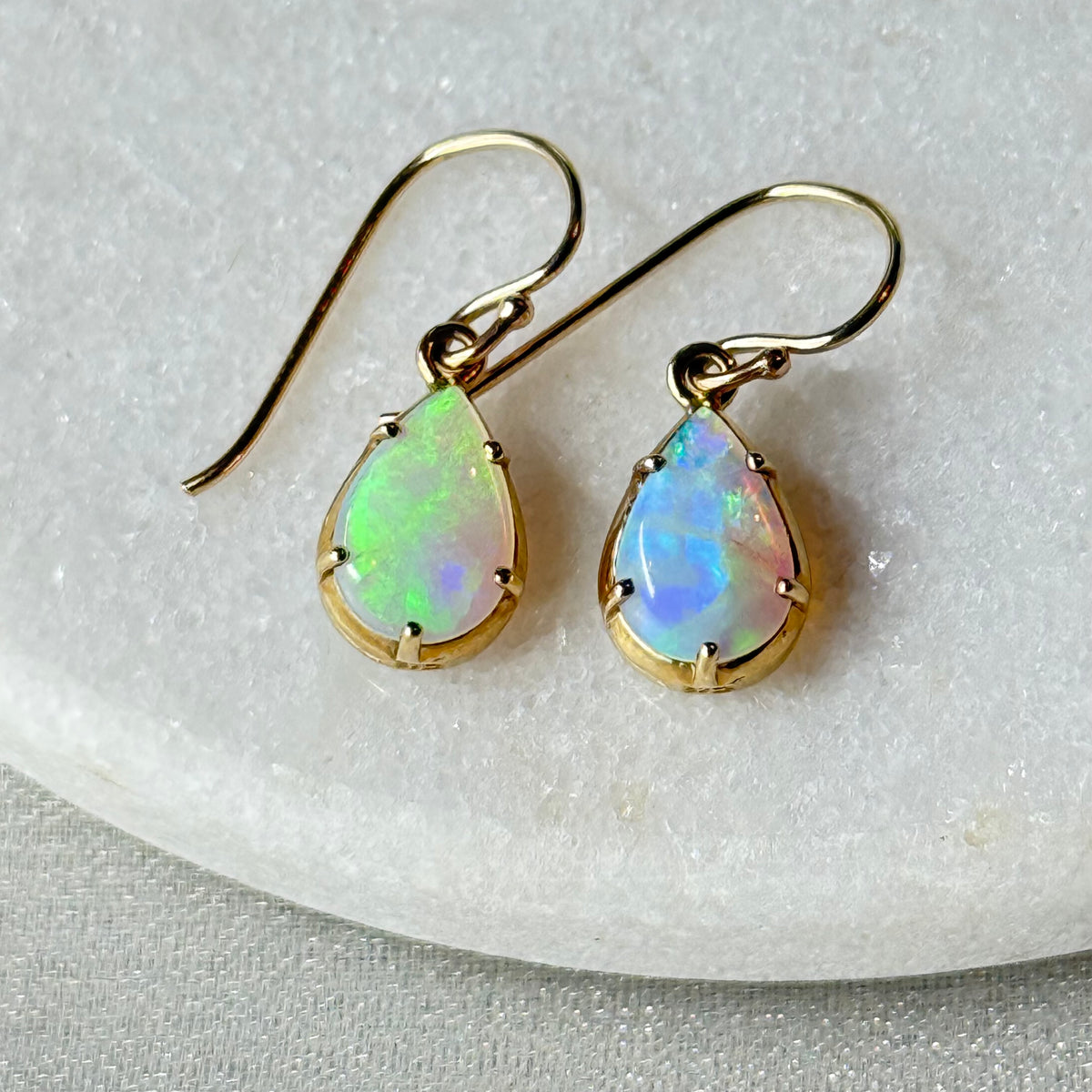 Crystal Opal Earrings - OP-9K-E-002