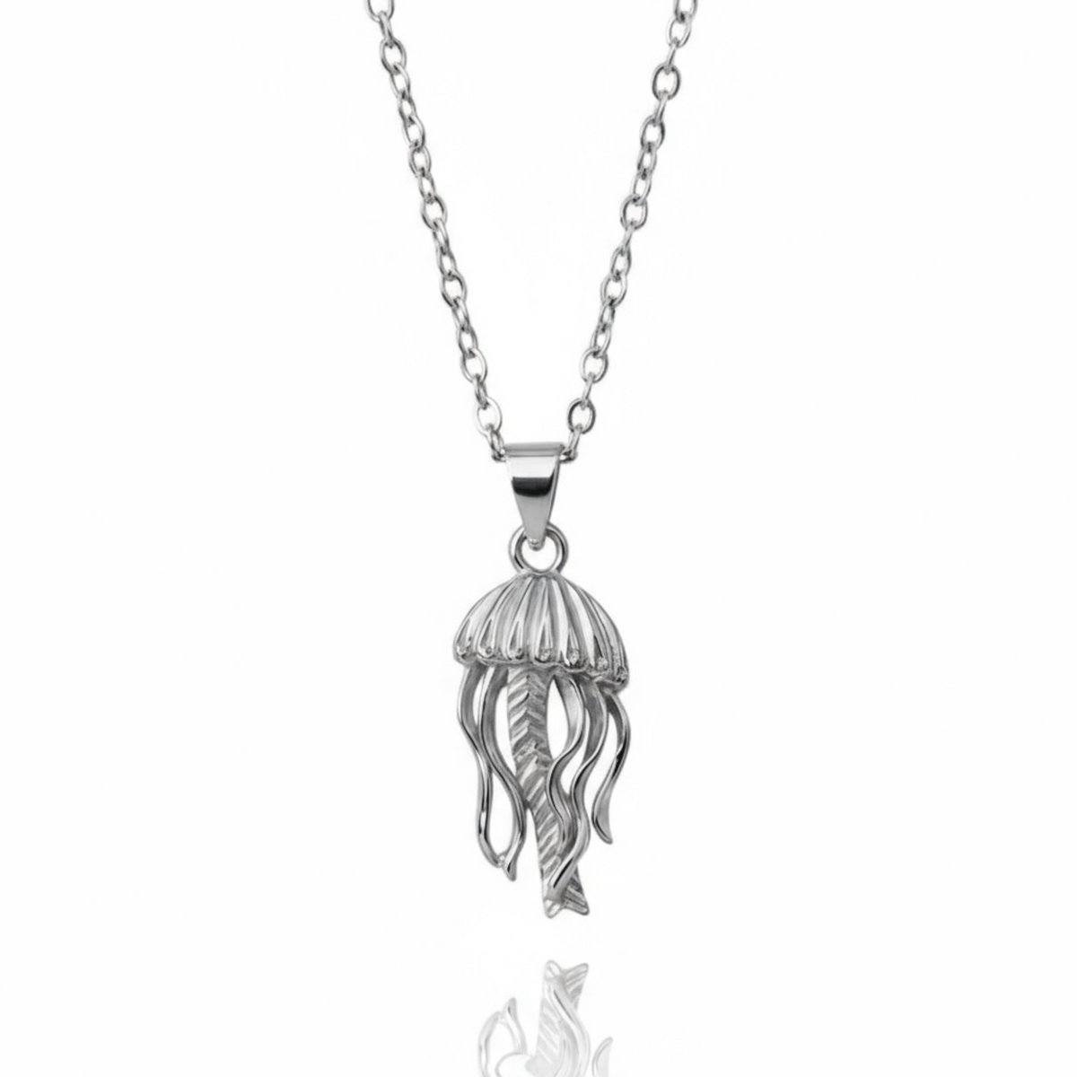 Sterling Silver - Jellyfish  Necklace - XS