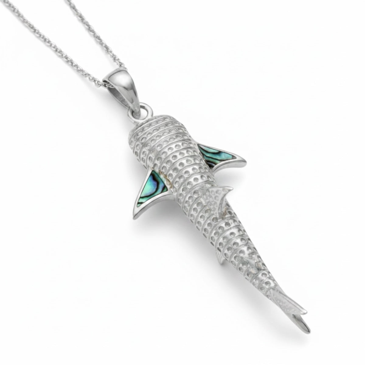 Paua Shell - Whale Shark Necklace - Sterling Silver